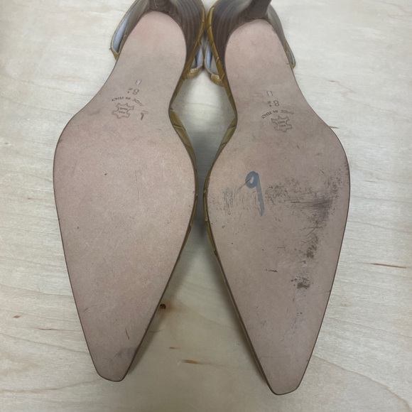 Croc Embossed Slingback Heels - Picture 5 of 6